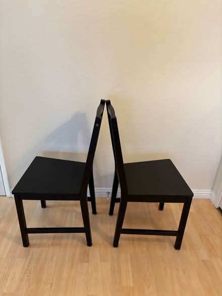 Photo of free Set of black chairs (MCC Neighborhood) #2