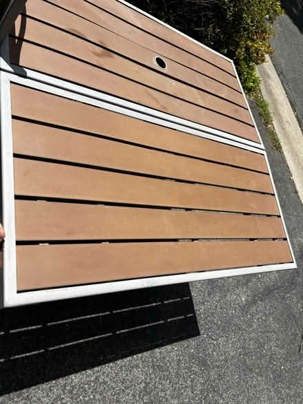 Photo of free Outdoor table and 4 chairs (1st St & Veirs Mill Rd) #1