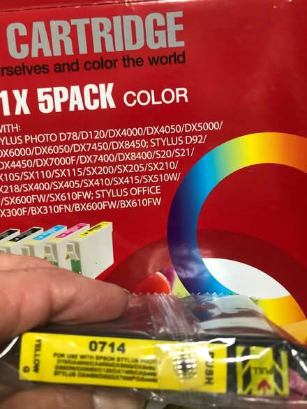 Photo of free printer cartridge in yellow (Sockbridge CA10) #1