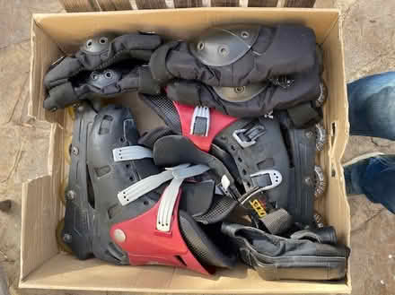 Photo of free 30 yo roller blades and guards (Melbourne North Brighton) #1