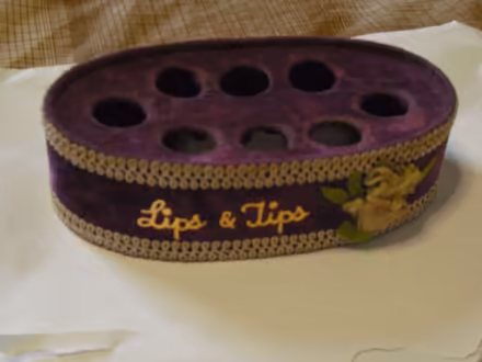 Photo of free Fabric Purple Oval Lip Stick Holder Holds 8 (Grange Court E10) #3