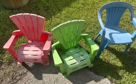 Photo of free Children’s outdoor chairs (Dare) #1