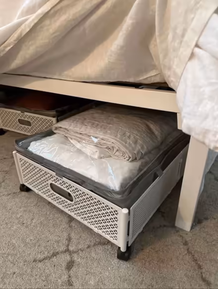Photo of free Canopy platform bed frame, Queen (Bedford, MA) #2