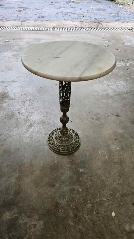 Photo of free Sm. Marble-Topped Table (63124, near STL Galleria) #1