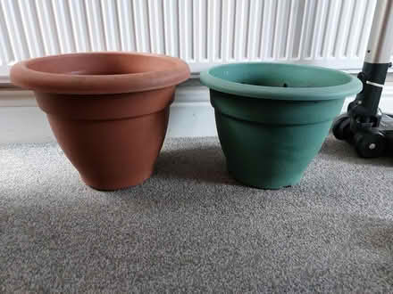 Photo of free Two Plastic Plant Pots (Southsea PO4) #2