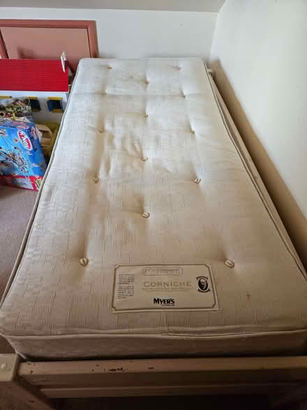 Photo of free Frankly, a tatty Myers single mattress (Bloxham OX15) #4