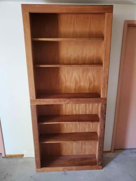 Photo of free Solid wood bookcase (Central SR, Near Whole Foods) #4