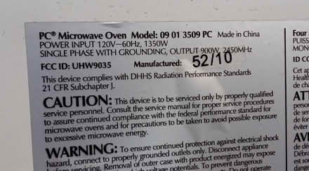 Photo of free non-functional microwave (Britannia) #2