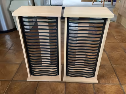 Photo of free Two DVD racks (Nunnery Wood WR5) #1