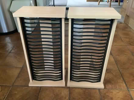 Photo of free Two DVD racks (Nunnery Wood WR5) #1