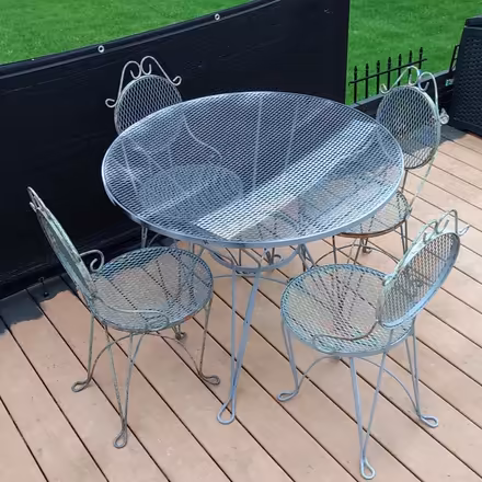 Photo of free Petite Wrought Iron Patio Set (Near Mooseheart 60510) #3