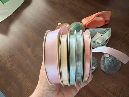 Photo of free Pastel ribbon, small craft hats (Finksburg - Carroll County) #2