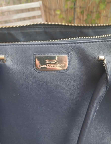 Photo of free Paul Costelloe Blue Leather Handbag (NW10) #4