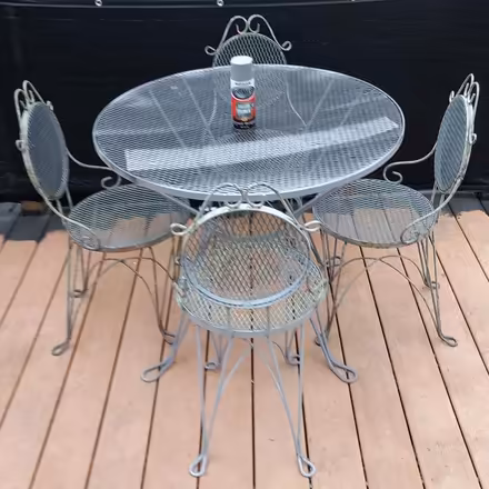 Photo of free Petite Wrought Iron Patio Set (Near Mooseheart 60510) #1