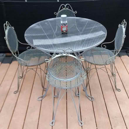 Photo of free Petite Wrought Iron Patio Set (Near Mooseheart 60510) #1
