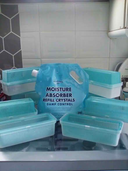 Photo of free 8 Damp Crystal Containers (Shipley, BD18) #1
