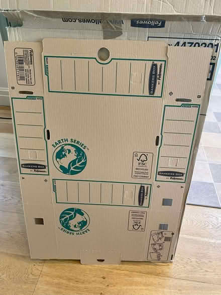 Photo of free Fellowes Cardboard Box Files (new) (Grange CH48) #1