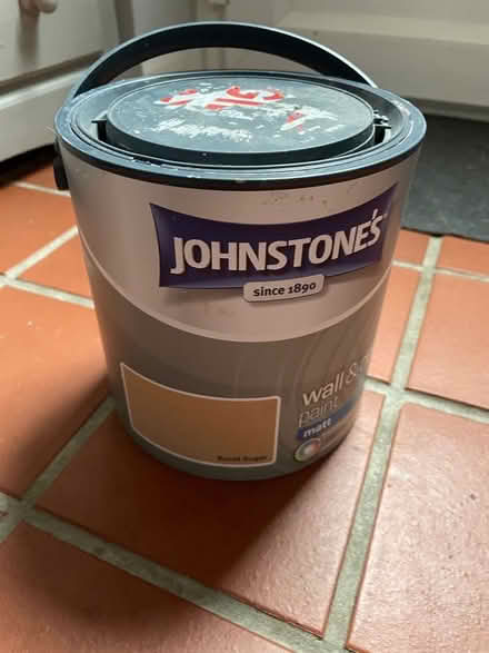 Photo of free Johnstone’s paint - Burnt Sugar (Golden Green TN11) #1