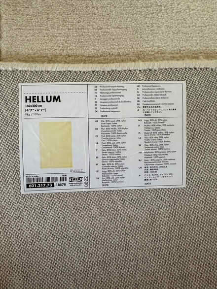 Photo of free Large off-white IKEA Hellum 140x200cm rug (Astley Village PR7) #2