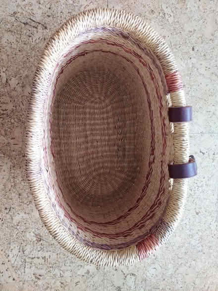 Photo of free Bike basket with leather straps (Clinton Hill) #2
