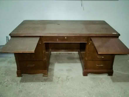 Photo of free Large Wood Clemco Desk (Near Mooseheart 60510) #4