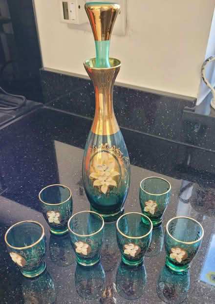 Photo of free Glass bottle and glasses (Wimborne,Colehill) #1