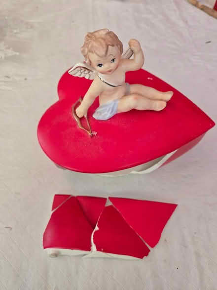 Photo of free Cherub Heart Box - broken (Warrenton) #3