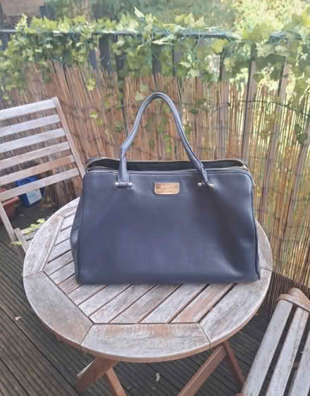 Photo of free Paul Costelloe Blue Leather Handbag (NW10) #1