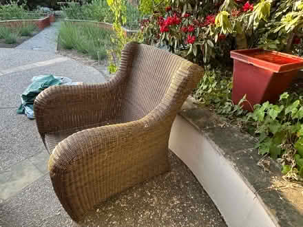 Photo of free 2 outdoor rattan lounge chairs (Bret Harte area of San Rafael) #4