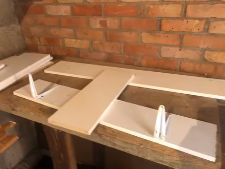 Photo of free White wooden shelves (SN14) #2