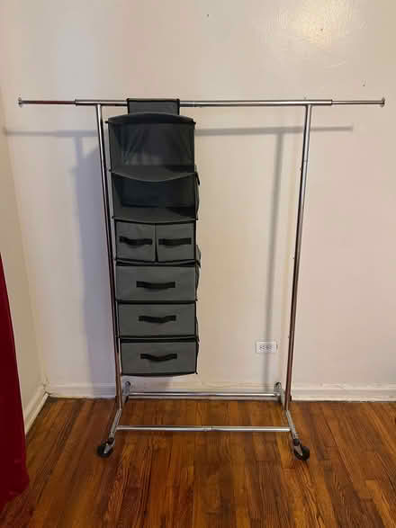 Photo of free Clothing rack w/ organizer (Flatbush/PLG) #1