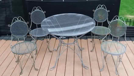 Photo of free Petite Wrought Iron Patio Set (Near Mooseheart 60510) #2