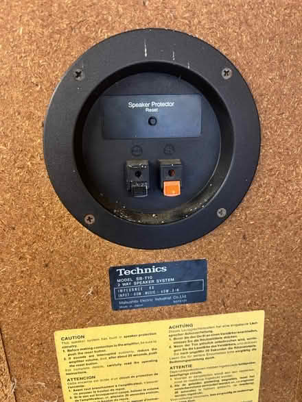 Photo of free Technics Speakers (Trowbridge BA14) #3