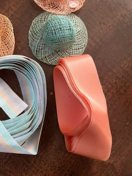 Photo of free Pastel ribbon, small craft hats (Finksburg - Carroll County) #3