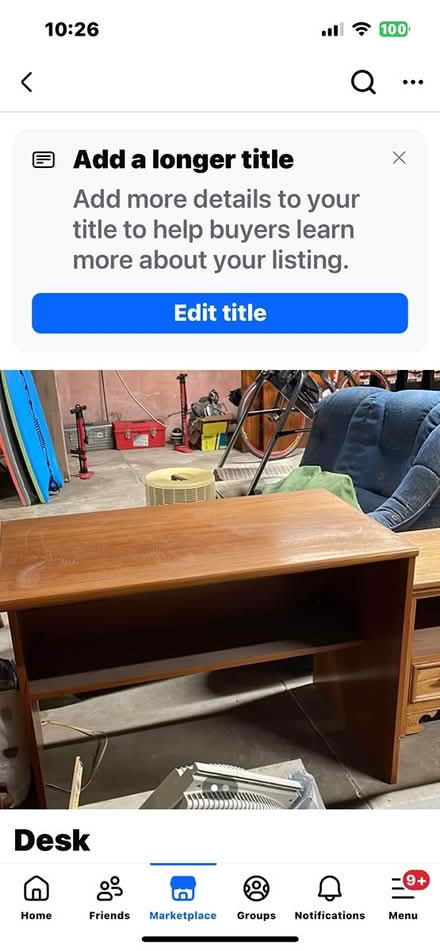 Photo of free Small wooden desk (Northside San Jose) #1