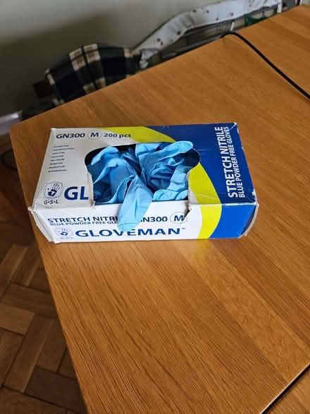 Photo of free Blue powder-free gloves M (St Stephens AL3) #1