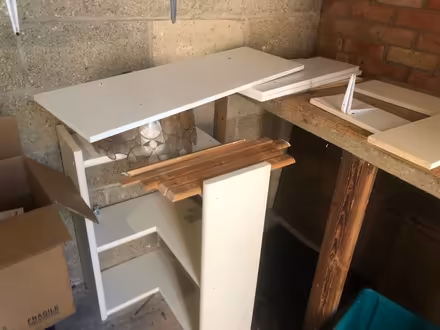 Photo of free White wooden shelves (SN14) #3