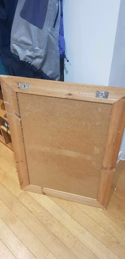 Photo of free Large pine framed mirror (Sharpstone) #2