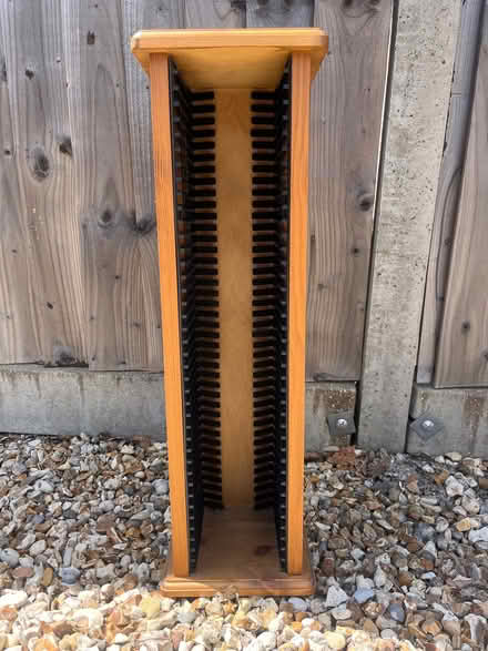 Photo of free Wooden CD Storage Tower (Finchampstead RG40) #1