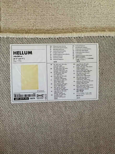 Photo of free Large off-white IKEA Hellum 140x200cm rug (Astley Village PR7) #2