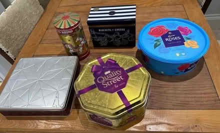 Photo of free Various sized empty tins / tubs (Breaston) #1