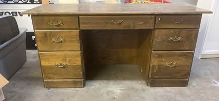 Photo of free Wood Desk (Church, near Welburn Gilroy) #1
