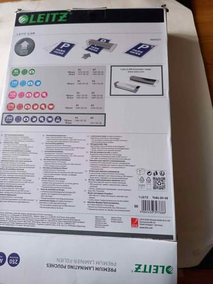 Photo of free A4 250 micron laminator pouches (Heaton Moor SK4) #2