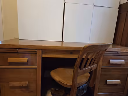 Photo of free Oak desk and chair (Wellington village) #1