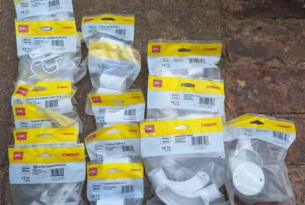 Photo of free Collection of unused MK 25mm white conduit and fittings (Epping CM16) #1
