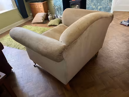 Photo of free Laura Ashley Grey Velvet Love Seat (Stainton CA11) #2