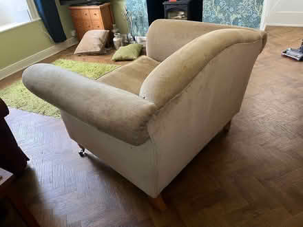 Photo of free Laura Ashley Grey Velvet Love Seat (Stainton CA11) #2