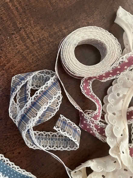 Photo of free Eyelet lace and various ribbon (Finksburg - Carroll County) #1