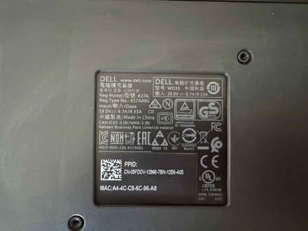 Photo of free Dell docking station K17A (Hook Heath GU21) #3