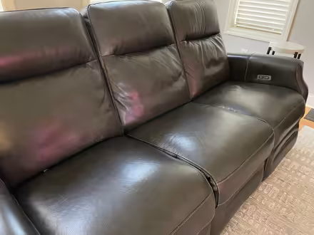 Photo of free Leather Recliner -powered (Clay) #1